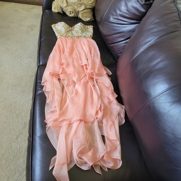 Sherry Hill Sequin Prom Dress-Sz 00 - Picture 4 of 6